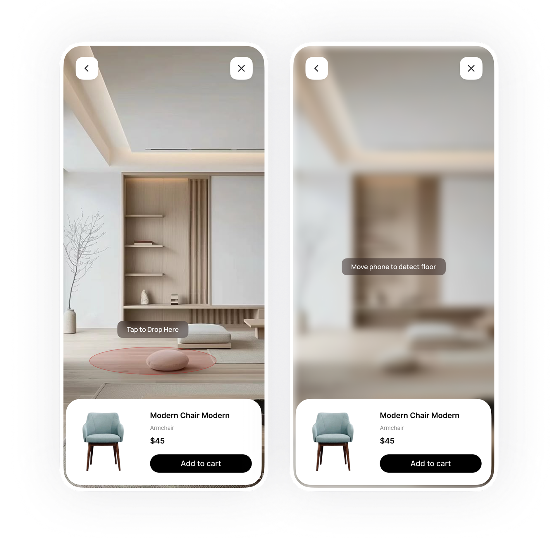 AR room placement
