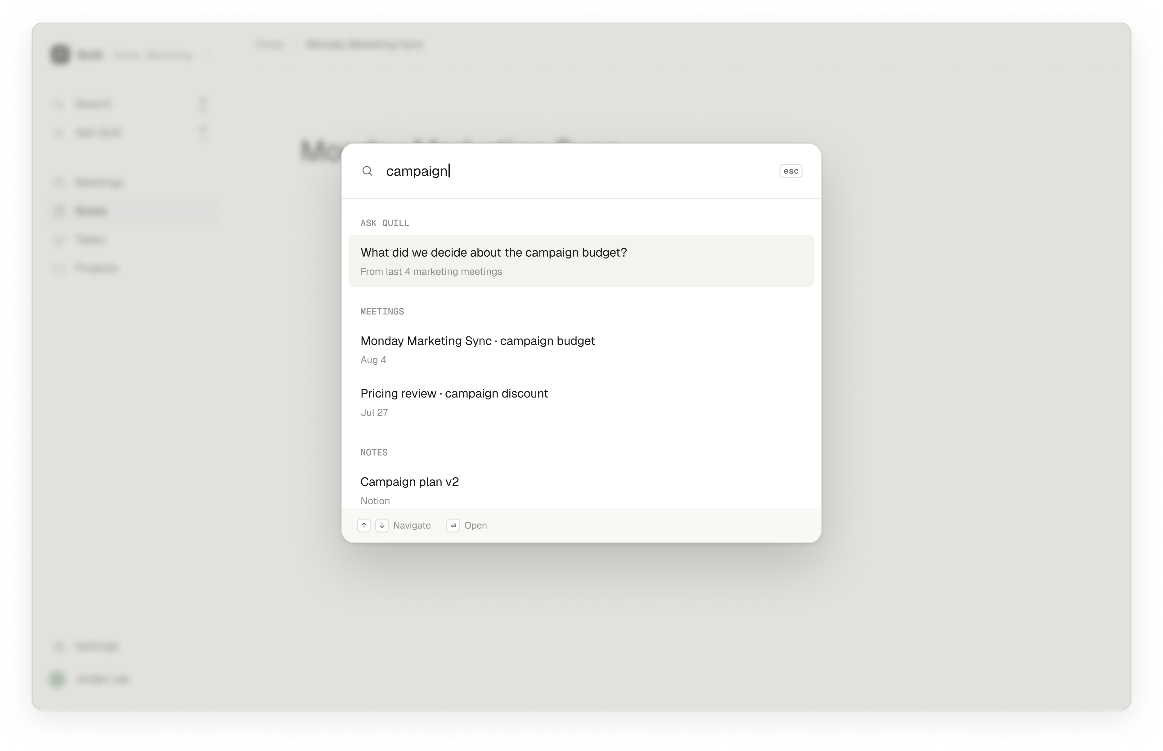 Quill search